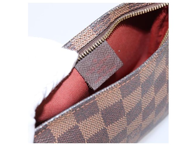 LOUIS VUITTON Damier Ebene Trousse Makeup Pouch N51982 LV Auth 199394V - vista 18
