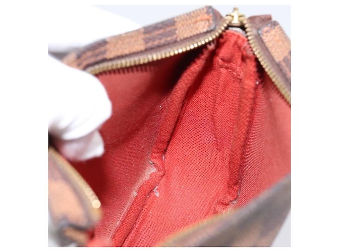 LOUIS VUITTON Damier Ebene Trousse Makeup Pouch N51982 LV Auth 199394V - vista 19