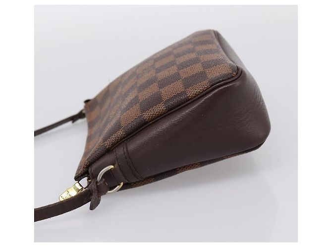 LOUIS VUITTON Damier Ebene Trousse Makeup Pouch N51982 LV Auth 199394V - vista 3