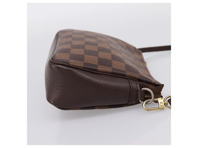 LOUIS VUITTON Damier Ebene Trousse Makeup Pouch N51982 LV Auth 199394V - vista 4