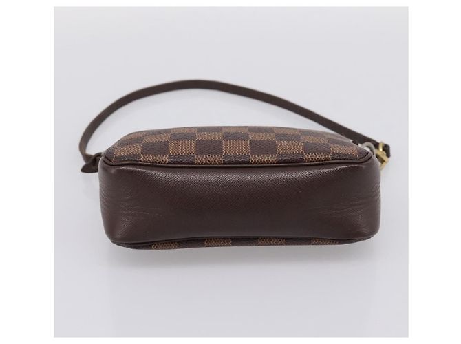 LOUIS VUITTON Damier Ebene Trousse Makeup Pouch N51982 LV Auth 199394V - vista 5