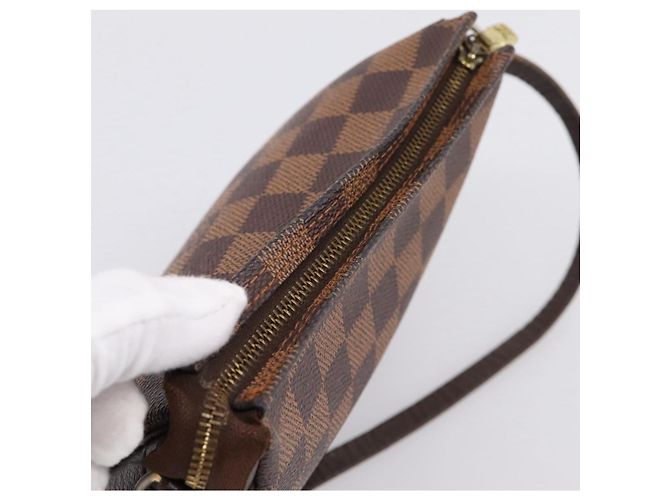 LOUIS VUITTON Damier Ebene Trousse Makeup Pouch N51982 LV Auth 199394V - vista 6