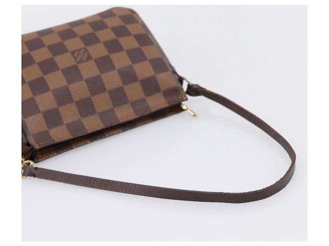 LOUIS VUITTON Damier Ebene Trousse Makeup Pouch N51982 LV Auth 199394V - vista 7