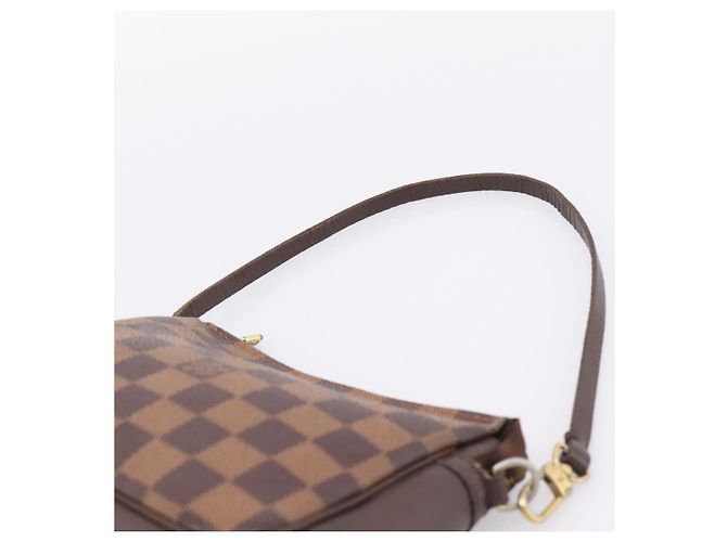 LOUIS VUITTON Damier Ebene Trousse Makeup Pouch N51982 LV Auth 199394V - vista 8