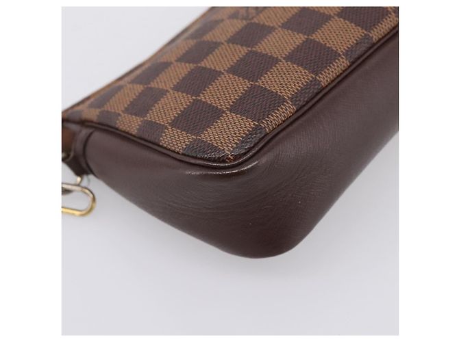 LOUIS VUITTON Damier Ebene Trousse Makeup Pouch N51982 LV Auth 199394V - vista 9