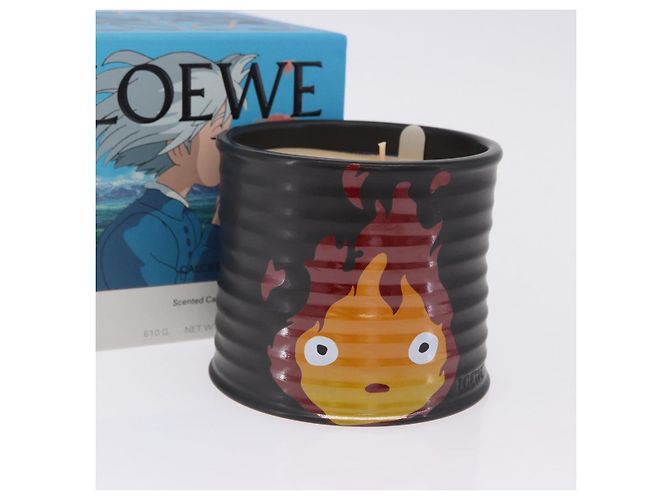 LOEWE x Studio Ghibli Howl's Moving Castle Calcifer Candle Black Auth 167557M Noir Rouge - vue 12