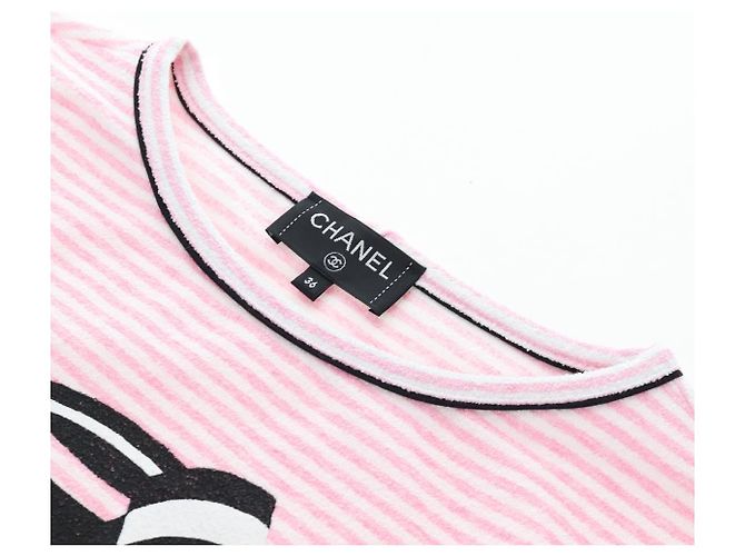 Camiseta CHANEL Pile 36 Rosa CC Auth 193723M - vista 11