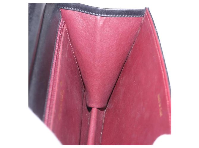 Borsa a tracolla CHANEL Matelasse Push Lock in pelle d'agnello nera e oro CC Auth am12544M Nero D'oro - vista 23