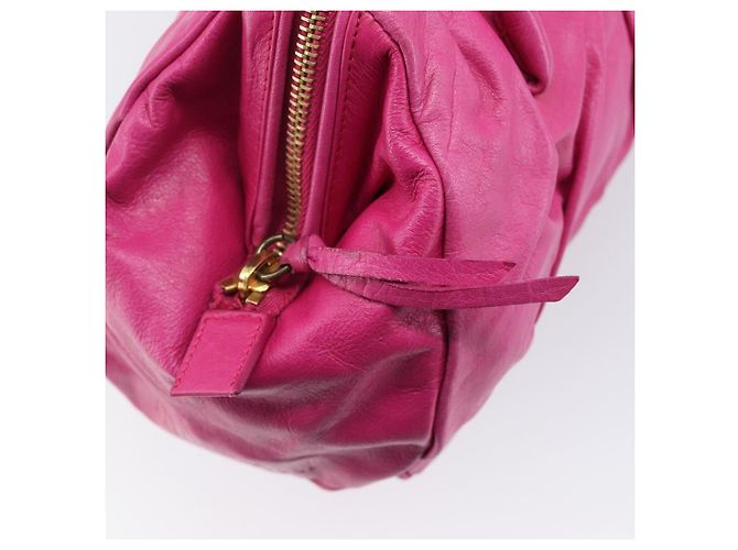 Borsa a tracolla Miu Miu in pelle rosa e oro autentica am12558A D'oro - vista 10