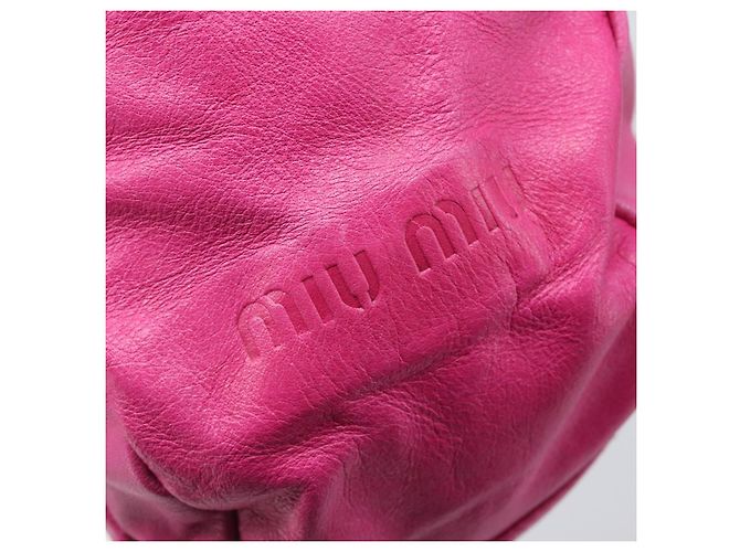 Borsa a tracolla Miu Miu in pelle rosa e oro autentica am12558A D'oro - vista 17