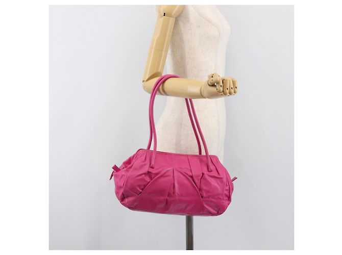 Borsa a tracolla Miu Miu in pelle rosa e oro autentica am12558A D'oro - vista 23