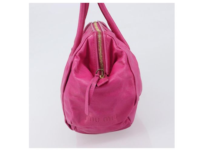 Borsa a tracolla Miu Miu in pelle rosa e oro autentica am12558A D'oro - vista 4