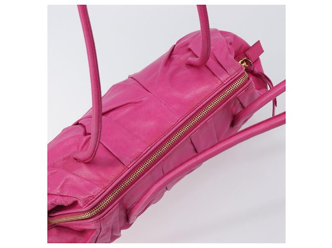 Borsa a tracolla Miu Miu in pelle rosa e oro autentica am12558A D'oro - vista 6