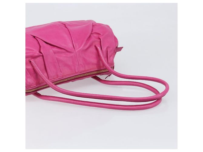 Borsa a tracolla Miu Miu in pelle rosa e oro autentica am12558A D'oro - vista 7