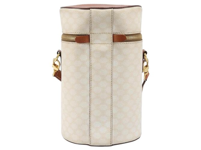Céline Borsa a tracolla CELINE Macadam Canvas PVC Leather Ivory Gold Auth 199132A D'oro Crudo - vista 2