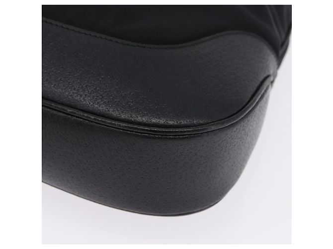 Borsa a tracolla GUCCI Jackie Nylon Nero Argento 001 3346 Auth am12516V - vista 14
