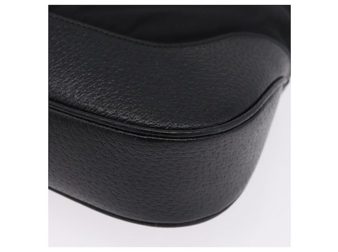 Borsa a tracolla GUCCI Jackie Nylon Nero Argento 001 3346 Auth am12516V - vista 16