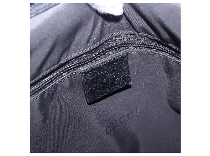 Borsa a tracolla GUCCI Jackie Nylon Nero Argento 001 3346 Auth am12516V - vista 18