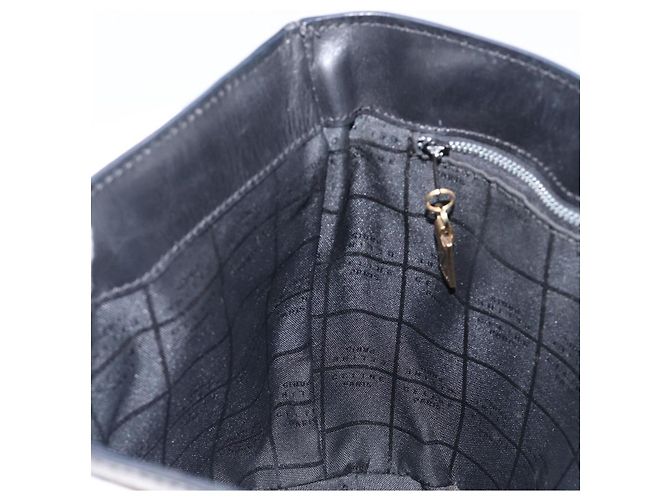 Céline CELINE Schultertasche aus Leder Schwarz Goldfarben Auth 200820A - Ansicht 20