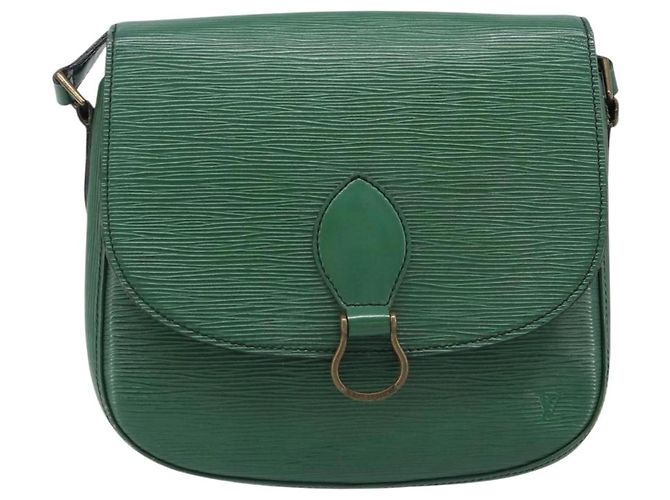 LOUIS VUITTON Epi Saint Cloud GM Shoulder Bag Green M52194 LV Auth hk4028 Verde - vista 13