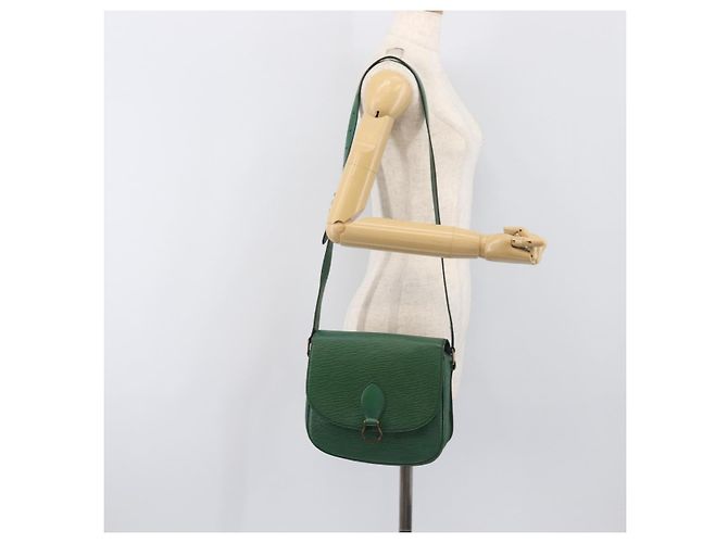 LOUIS VUITTON Epi Saint Cloud GM Shoulder Bag Green M52194 LV Auth hk4028 Verde - vista 26