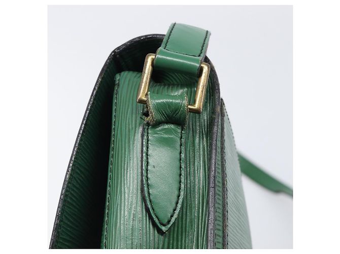 LOUIS VUITTON Epi Saint Cloud GM Shoulder Bag Green M52194 LV Auth hk4028 Verde - vista 9