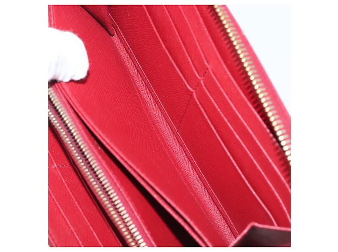 Saffiano Portafoglio lungo PRADA in pelle Safiano rosso e oro Auth bs36867 D'oro - vista 22