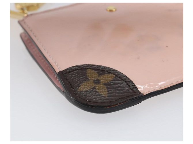 LOUIS VUITTON Monogram Vernis Pochette Cree Rose valerine M63853 LV Auth hk4045 - vista 15
