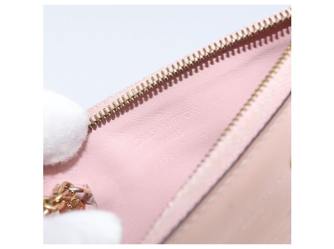 LOUIS VUITTON Monogram Vernis Pochette Cree Rose valerine M63853 LV Auth hk4045 - vista 19