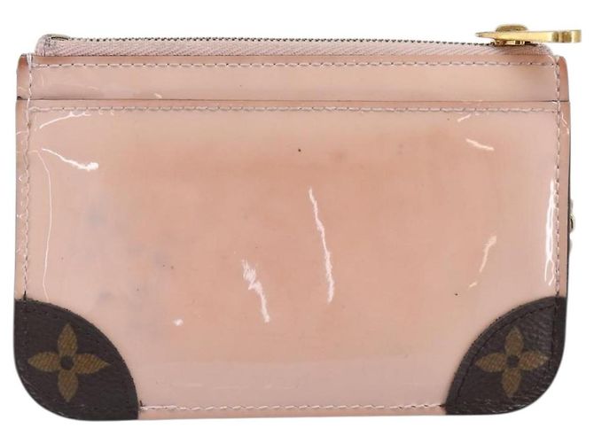 LOUIS VUITTON Monogram Vernis Pochette Cree Rose valerine M63853 LV Auth hk4045 - vista 2