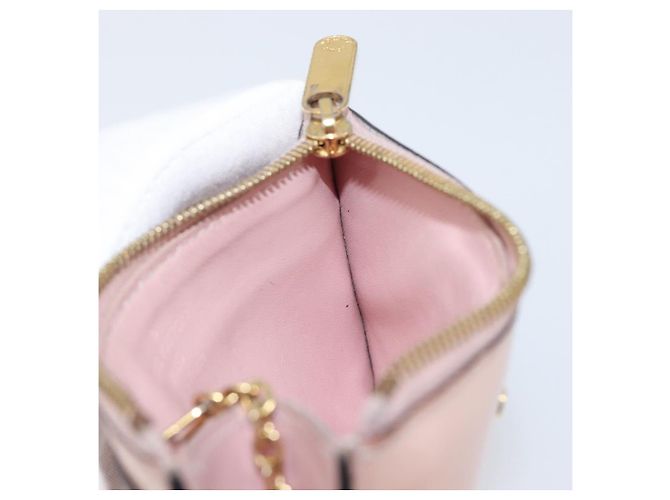 LOUIS VUITTON Monogram Vernis Pochette Cree Rose valerine M63853 LV Auth hk4045 - vista 20