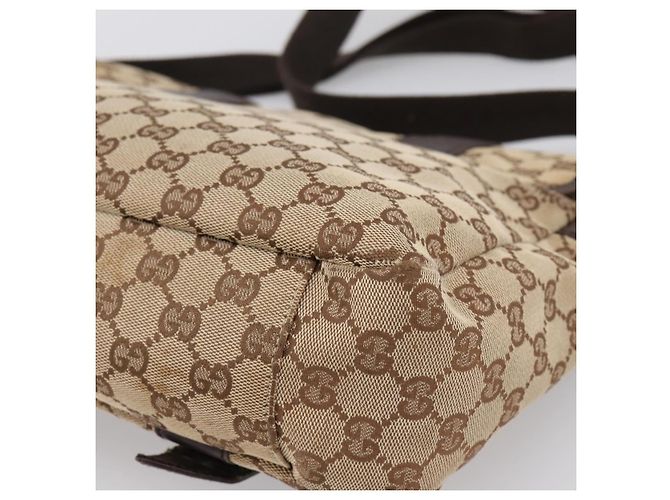 Borsa a tracolla GUCCI GG Canvas Beige Silver 145859 Auth hk4060 Argento - vista 15