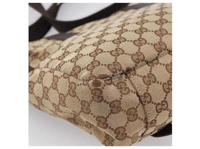 Borsa a tracolla GUCCI GG Canvas Beige Silver 145859 Auth hk4060 Argento - vista 16