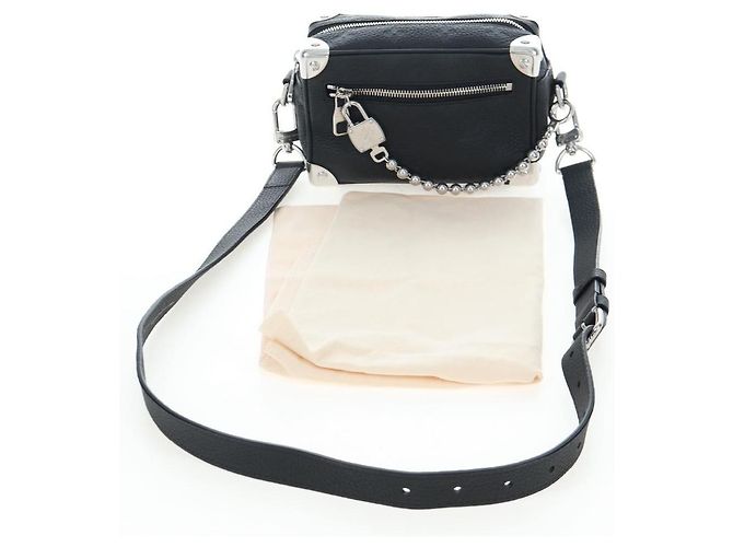 LOUIS VUITTON Monogram Taurillon Clemence Mini Soft Trunk M25927 Auth 197251SAM Schwarz - Ansicht 12