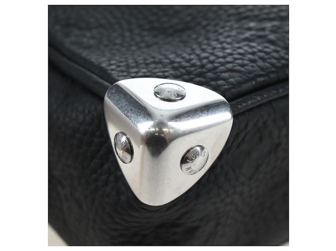 LOUIS VUITTON Monogram Taurillon Clemence Mini Soft Trunk M25927 Auth 197251SAM Schwarz - Ansicht 17