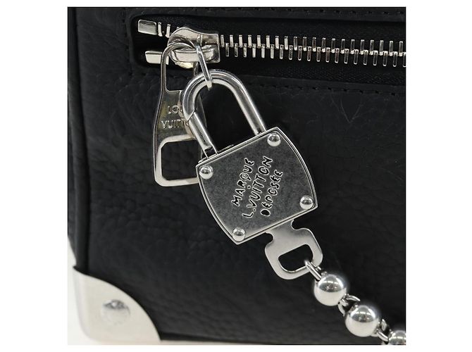 LOUIS VUITTON Monogram Taurillon Clemence Mini Soft Trunk M25927 Auth 197251SAM Schwarz - Ansicht 19
