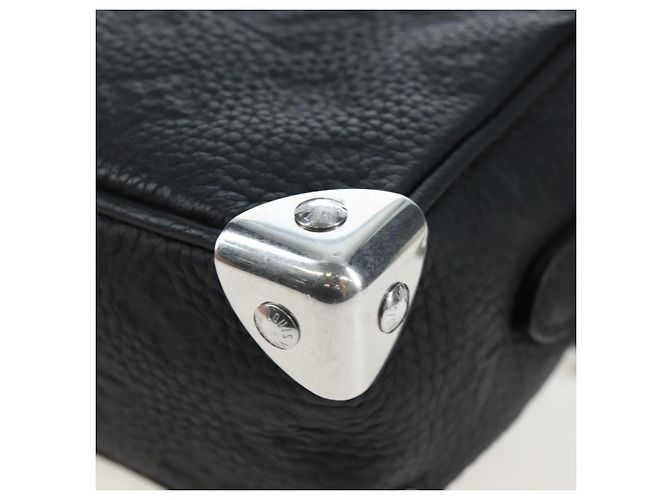 LOUIS VUITTON Monogram Taurillon Clemence Mini Soft Trunk M25927 Auth 197251SAM Schwarz - Ansicht 9