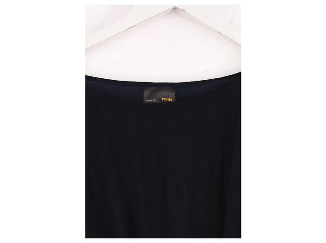 Fendi Kleid aus schwarzer Seide - Ansicht 2