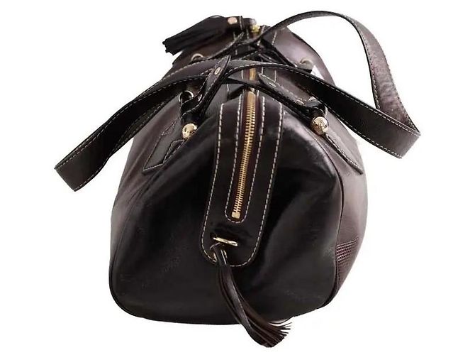 Bolso de hombro Lancel de cuero marrón Castaño - vista 3