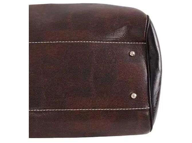 Bolso de hombro Lancel de cuero marrón Castaño - vista 4