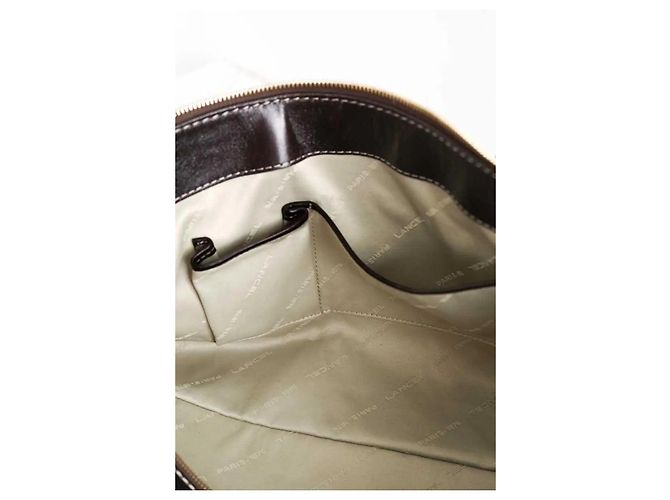 Bolso de hombro Lancel de cuero marrón Castaño - vista 5