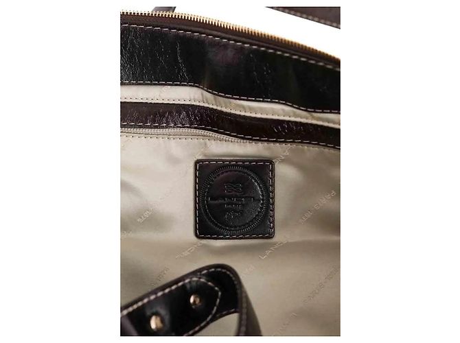 Bolso de hombro Lancel de cuero marrón Castaño - vista 6