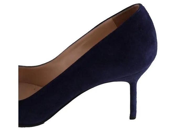 Manolo Blahnik Tacchi blu navy - vista 4