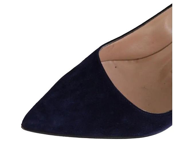 Manolo Blahnik Tacchi blu navy - vista 5