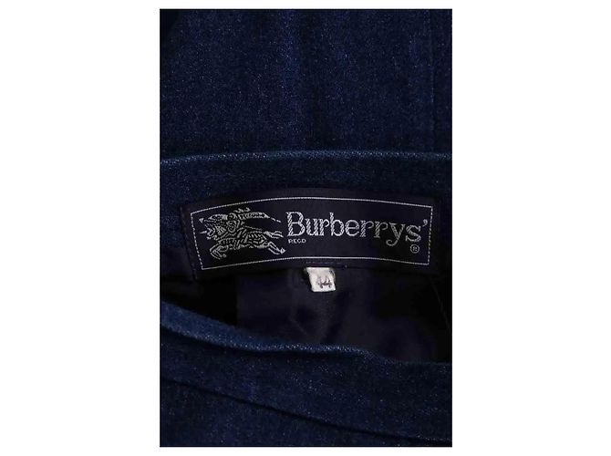 Falda de algodón azul Burberry - vista 4