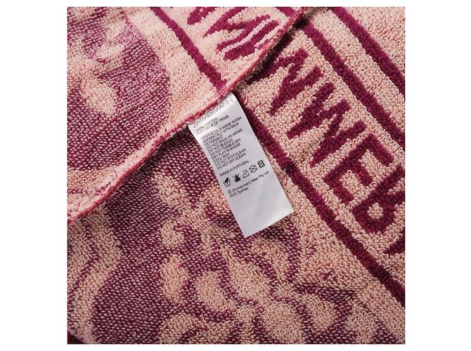 Kaftán Zimmermann Lola con capucha en cotton-terry intarsia y flecos Rosa - vista 8
