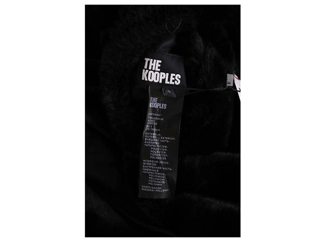 Abrigo negro de sintético The Kooples - vista 4