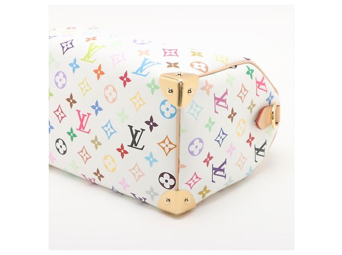 Louis Vuitton Speedy 25 Canvas Bandoulière LV x TM Trunk Handbag Monogram Multicolore - vista 3