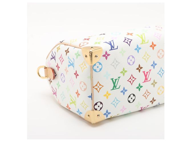 Louis Vuitton Speedy 25 Canvas Bandoulière LV x TM Trunk Handbag Monogram Multicolore - vista 4