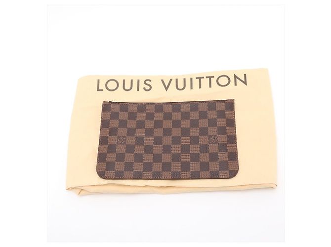 Louis Vuitton Borsa a tracolla Shopper Neverfull MM Canvas Neo Damier Ebene Marrone - vista 12